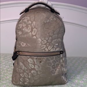 Michael Kors Kelsey Large Leopard Truffle Backpack